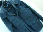 warme jas in wolmix H&M donkergrijs met kap maat XL, Gedragen, Grijs, Maat 56/58 (XL), H&M