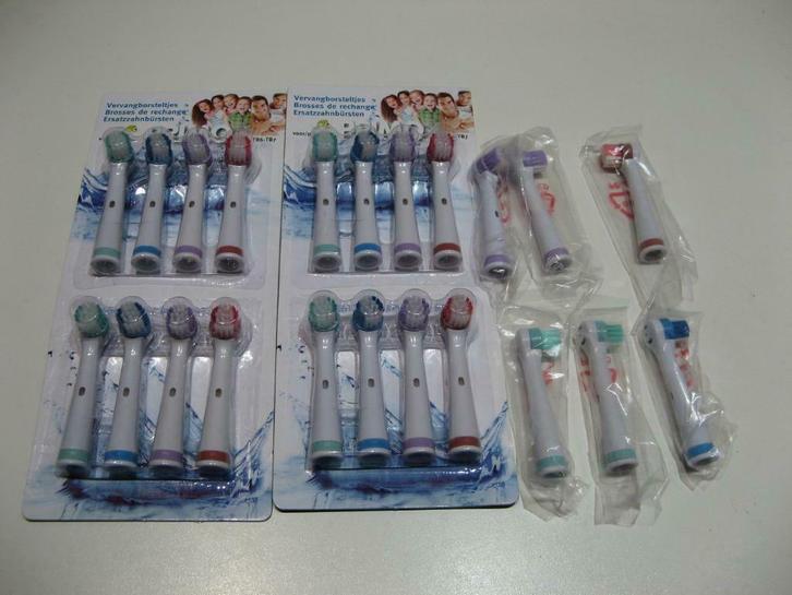 Lots de brossettes à dent de rechange neuves/gant de crin, Diversen, Overige Diversen, Nieuw, Ophalen of Verzenden