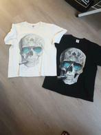 lot de 2 T-shirt tête de mort M, Taille 48/50 (M), Porté, Keya, Enlèvement ou Envoi
