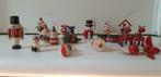 20 vintage houten figuurtjes(kerst),  1980, hout beschilderd, Verzamelen, Poppetjes en Figuurtjes, Ophalen of Verzenden, Gebruikt