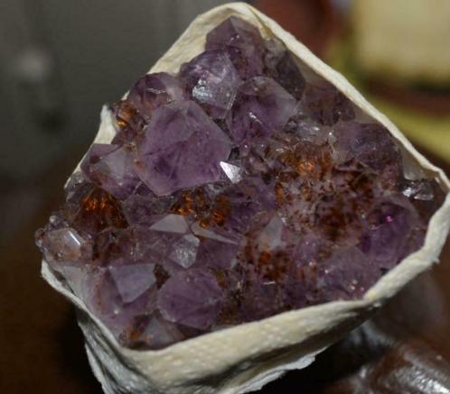 haaientanden amethist, Verzamelen, Mineralen en Fossielen, Ophalen of Verzenden