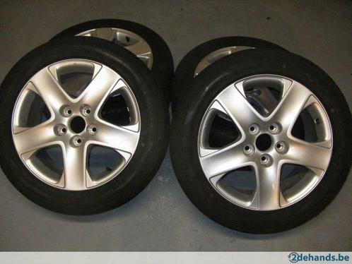 4 velgen 5x114.3 17 inch x 8J ET55 + banden 235/50 R 17 TPMS, Auto-onderdelen, Banden en Velgen, Band(en), 17 inch, 235 mm, Personenwagen