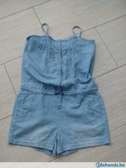 Jumpsuit jeans voor meisjes H&M (14 à 16 jaar), Kinderen en Baby's, Kinderkleding | Maat 164, Gebruikt, Ophalen of Verzenden