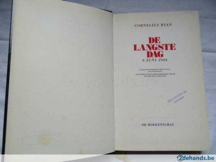 De langste dag 6 juni 1944 Cornelius Ryan, Boeken, Oorlog en Militair, Gelezen, Ophalen of Verzenden