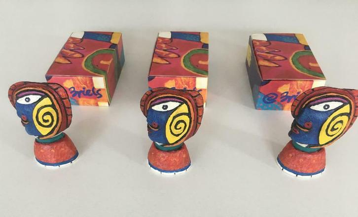 Clemens Briels Art Centre - Bouchon de bouteille (3 pièces), Antiek en Kunst, Kunst | Designobjecten, Ophalen of Verzenden