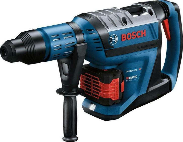 Te huur: Accuboorhamer 45mm Bosch GBH 18V-45 C, Doe-het-zelf en Bouw, Gereedschap | Boormachines, Nieuw, Boormachine, 600 watt of meer
