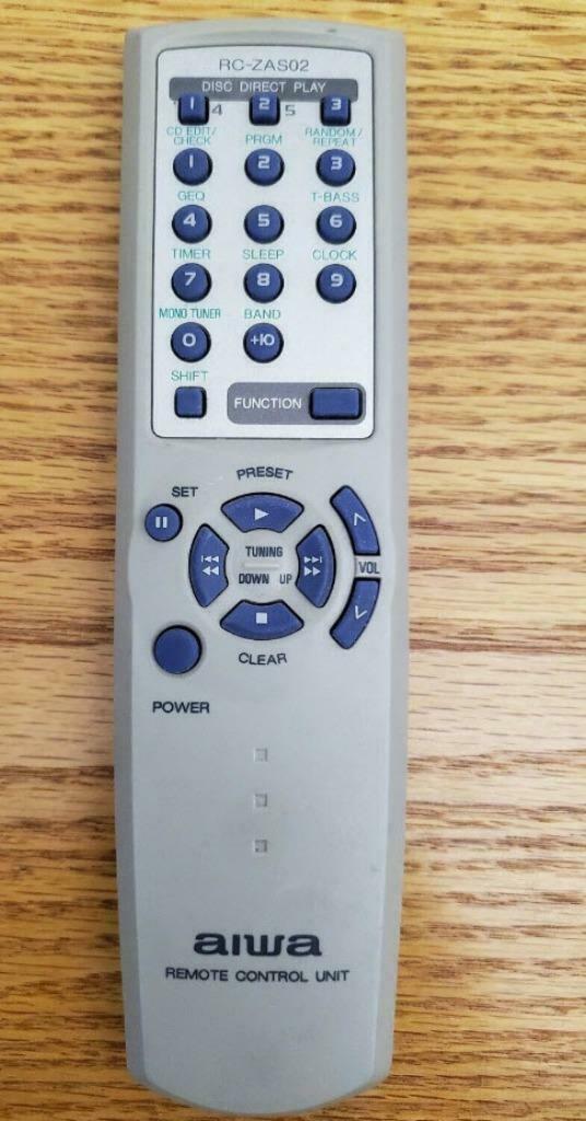afstandsbediening Aiwa rc-zas02, Audio, Tv en Foto, Cd-spelers, Zo goed als nieuw, Overige merken, Draagbaar, Met radio, Ophalen of Verzenden