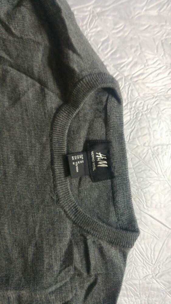 Pull gris homme merino H&M, Ophalen of Verzenden, Zo goed als nieuw