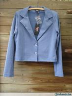 Nieuwe leuke blauwe blazer-lange mouwen- "Enjoy", Kleding | Dames, Ophalen of Verzenden, Nieuw, Maat 42/44 (L)