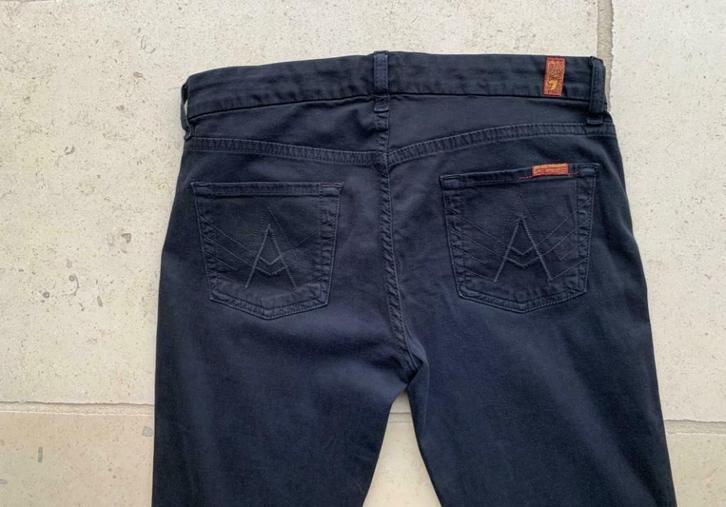 Zwarte effen dames jeans '7 For All Mankind', Maat: 26, Kleding | Dames, Spijkerbroeken en Jeans, Zo goed als nieuw, W27 (confectie 34) of kleiner