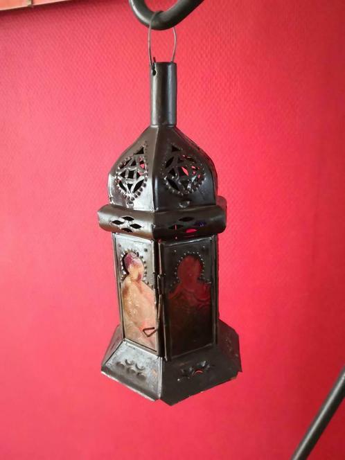 Lanterne décorative artisanale 21cm, Maison & Meubles, Accessoires pour la Maison | Bougeoirs & Bougies, Utilisé, Bougie, Moins de 25 cm