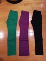 2 lange broeken - Maat : S - Kleur : felgroen - mauve, W30 - W32 (confectie 38/40), Ophalen, Overige kleuren