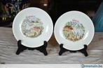 deux assiettes en porcelaine a fromage, Enlèvement ou Envoi, Utilisé, Assiettes(s)
