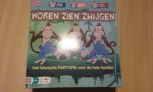 Horen Zien en Zwijgen - Bordspel, Hobby en Vrije tijd, Gezelschapsspellen | Bordspellen, Zo goed als nieuw, Een of twee spelers