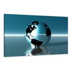 Nieuw canvas schilderij Wereldbol Wereldkaart 120 x 80 cm, Verzenden