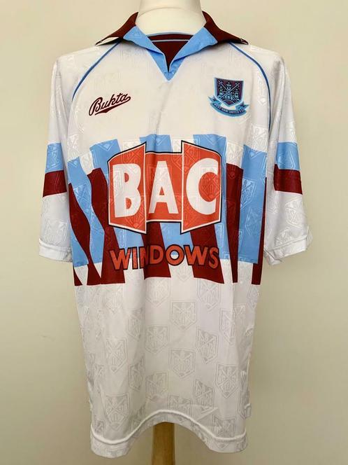 West Ham United FC 1991-1992 third vintage football shirt, Sports & Fitness, Football, Utilisé, Maillot, Taille L