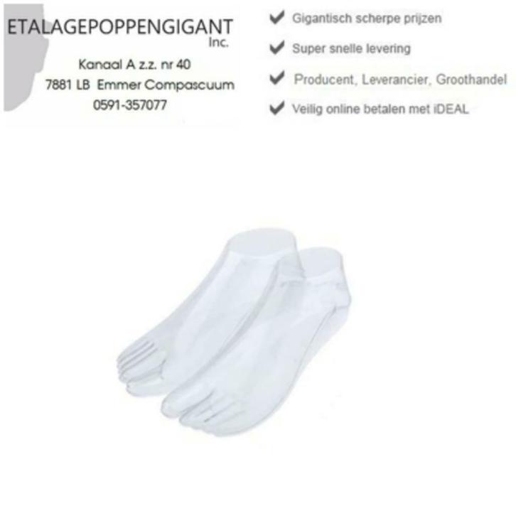 Set Presentatie Voeten Transparant met Dichte Onderkant, Kleding | Dames, Schoenen, Nieuw, Overige typen, Overige kleuren, Ophalen of Verzenden