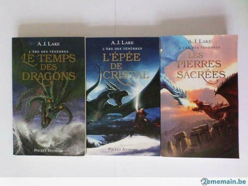 Lot de 3 L'ère des Ténèbres de A. J. Lake Pocket jeunesse, Livres, Livres pour enfants | Jeunesse | 13 ans et plus, Utilisé, Enlèvement ou Envoi