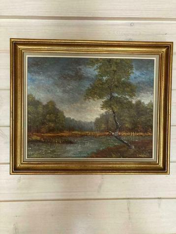 Schilderij ‘ Berk bij de vijver’ beschikbaar voor biedingen