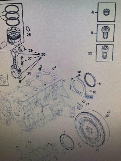 Houder krukasdichting Opel 1.7 diesel motor, Auto-onderdelen, Motor en Toebehoren, Opel, Nieuw, Ophalen