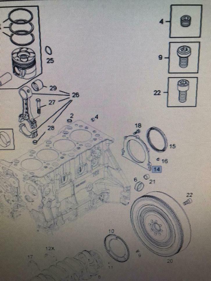 Houder krukasdichting Opel 1.7 diesel motor, Auto-onderdelen, Motor en Toebehoren, Opel, Nieuw, Ophalen
