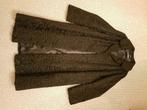 Zwarte bontmantel Swakara, Ophalen of Verzenden, Zo goed als nieuw, Maat 46/48 (XL) of groter, Zwart