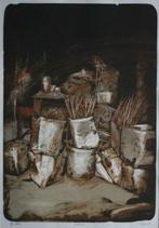 litho Veerle Rooms (1947) Gestapeld, 1984, Antiek en Kunst, Kunst | Litho's en Zeefdrukken, Ophalen of Verzenden