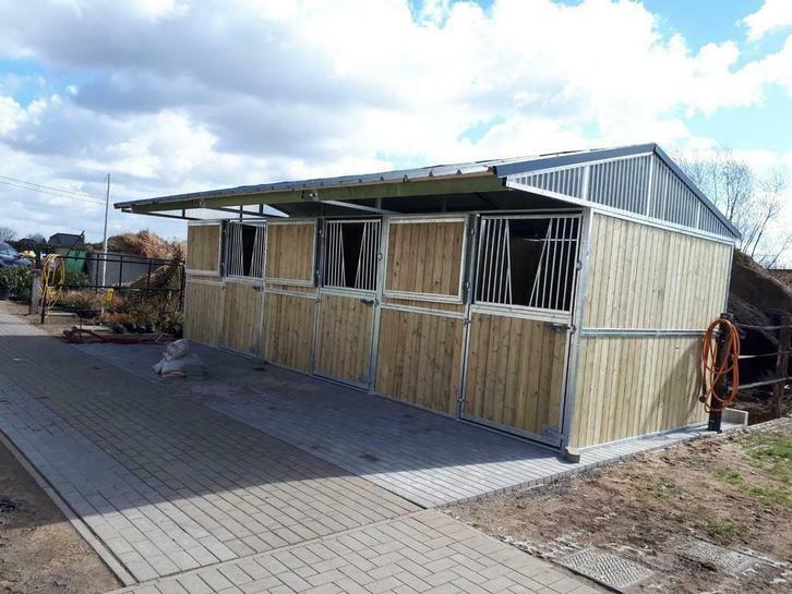 Paardenstal buiten stal weidestal schuilstal schuilhut boxen, Dieren en Toebehoren, Stalling en Weidegang