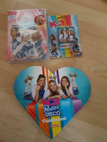 K3 pakket (dvd Roller Disco+ kubus puzzel+vriendenboek)NIEUW, Enlèvement ou Envoi, Neuf
