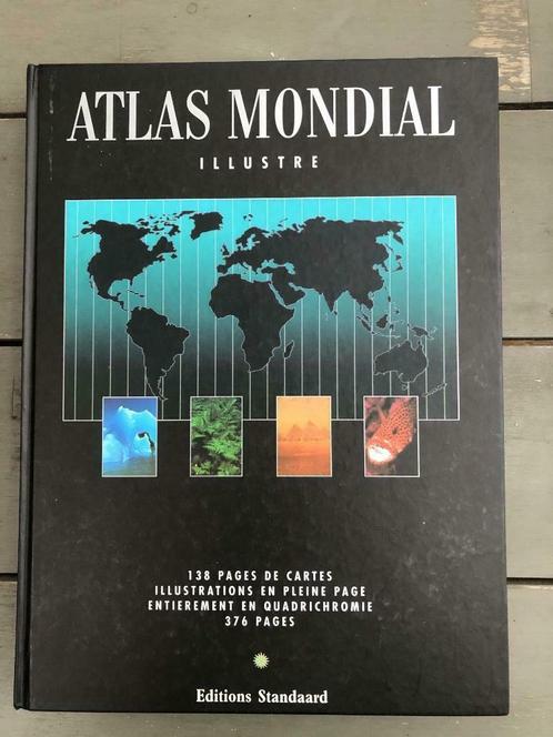 Atlas Mondial illustré - Editions Standaard - 2001 - 376 pag, Boeken, Atlassen en Landkaarten, Gelezen, Overige atlassen, Wereld