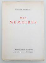 Maurice Wilmotte Mes Mémoires, Livres, Politique & Société, Enlèvement ou Envoi
