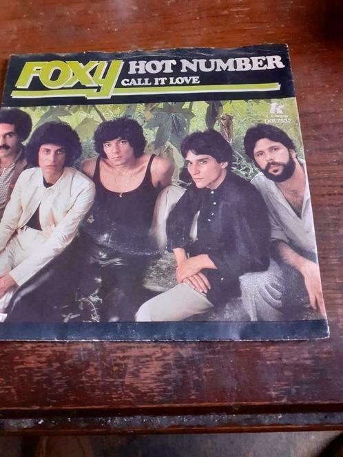 45T Foxy : Hot number, Cd's en Dvd's, Vinyl Singles, Ophalen of Verzenden
