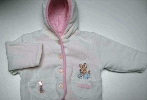 Manteau chaud écru à capuche - Peter Rabbit - taille 68, Enfants & Bébés, Vêtements de bébé | Taille 68, Comme neuf, Fille, Manteau