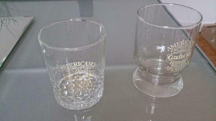 Lot de dix anciens verres Gancia aperitivo, Collections, Verres & Petits Verres, Neuf, Enlèvement