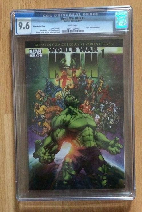 World War Hulk - Full Run crossovers + Aspen CGC 9.6, Livres, BD | Comics, Comme neuf, Série complète ou Série, Amérique, Enlèvement