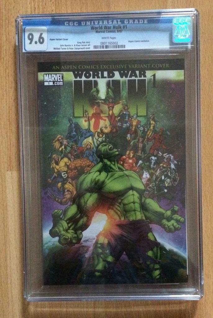 World War Hulk - Full Run crossovers + Aspen CGC 9.6, Boeken, Strips | Comics, Zo goed als nieuw, Complete serie of reeks, Amerika