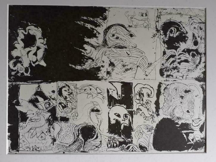 "Insulation" - Pierre Alechinsky, Antiek en Kunst, Kunst | Litho's en Zeefdrukken, Ophalen of Verzenden