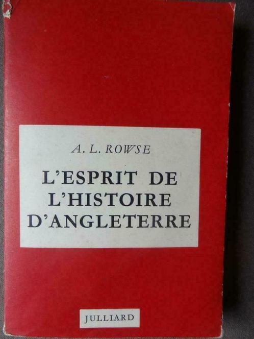 L'Esprit de l'Histoire d'Angleterre / A.L. Rowse, Livres, Histoire nationale, Utilisé, Enlèvement ou Envoi