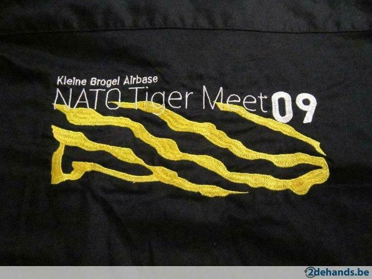 Nato Tiger Meet zwart heren hemd maat 47-48, Verzamelen, Luchtvaart en Vliegtuigspotten, Nieuw, Verzenden