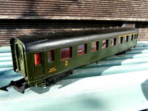 Jouef groen personenrijtuig SNCF A8 myfi 5147, Hobby en Vrije tijd, Modeltreinen | H0, Gebruikt, Wagon, Gelijkstroom, Jouef, Analoog