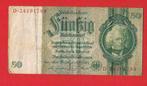 Biljet 50 Reichsmark  / 1924 - 1933, Postzegels en Munten, Munten | Europa | Euromunten, Ophalen of Verzenden