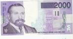 billet belgique 2000 francs, Timbres & Monnaies, Monnaies | Europe | Monnaies euro, Autres valeurs, Enlèvement ou Envoi, Belgique