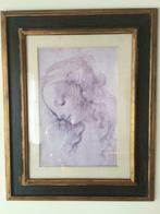 Ingelijst Canvas Studietekening - Leonardo da Vinci., Ophalen, Gebruikt, Hout