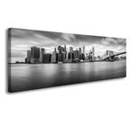 Nieuw canvas schilderij panorama New York NYC 120 x 40 cm, Verzenden, Nieuw, Schilderij, 100 tot 125 cm