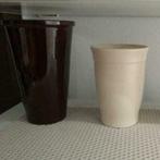 Lot de 2 vases/pots de fleurs h 21 h 16, Maison & Meubles, Plantes d'intérieur, Enlèvement ou Envoi, Moins de 100 cm