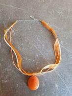 Vintage oranje ketting, Ophalen, Verstelbaar, Oranje, Zo goed als nieuw