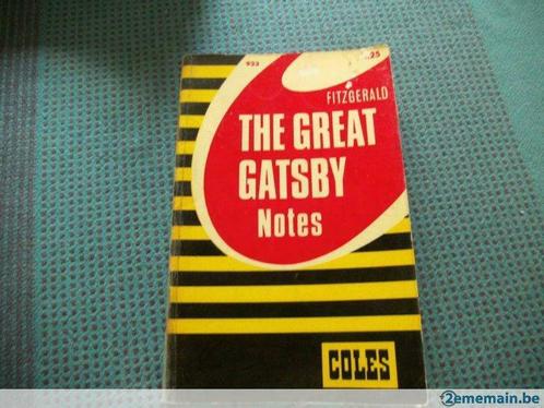 book "the great gatsby". fitzgerald. notes."p.northman., Livres, Langue | Anglais, Utilisé, Envoi