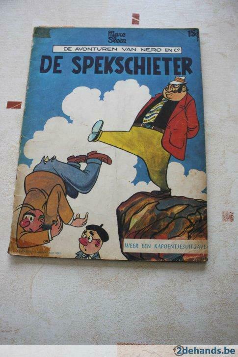 Nero : De spekschieter 1-ste druk uit 1964, Boeken, Stripverhalen, Gelezen, Ophalen of Verzenden