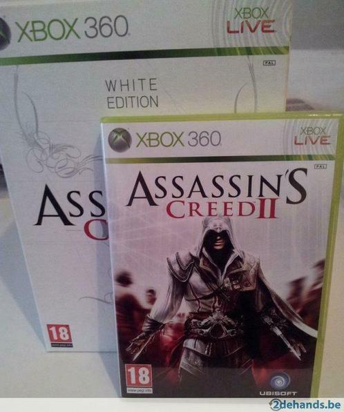Assassin's Creed II White Edition, Games en Spelcomputers, Games | Xbox 360, Zo goed als nieuw, Avontuur en Actie, 1 speler, Vanaf 18 jaar