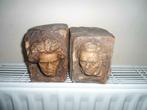 Ancien Serre livres  scultés éffigie Beethoven-Schubert., Antiek en Kunst, Ophalen of Verzenden
